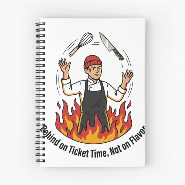Item preview, Funny Line Cook Kitchen Chaos Chef Humor designed and sold by NeonNerd Studio.