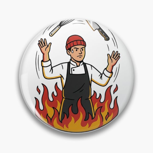 Item preview, Funny Line Cook Kitchen Chaos Chef Humor designed and sold by NeonNerd Studio.