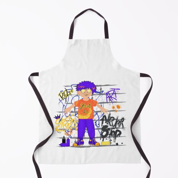 Item preview, Boy With Purple Hair Standing In Front Of Brick Wall designed and sold by StickoPrints.