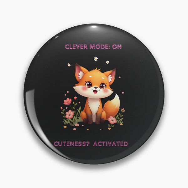 Item preview, Clever Fox – Cuteness Activated designed and sold by TetelestaiWeave.