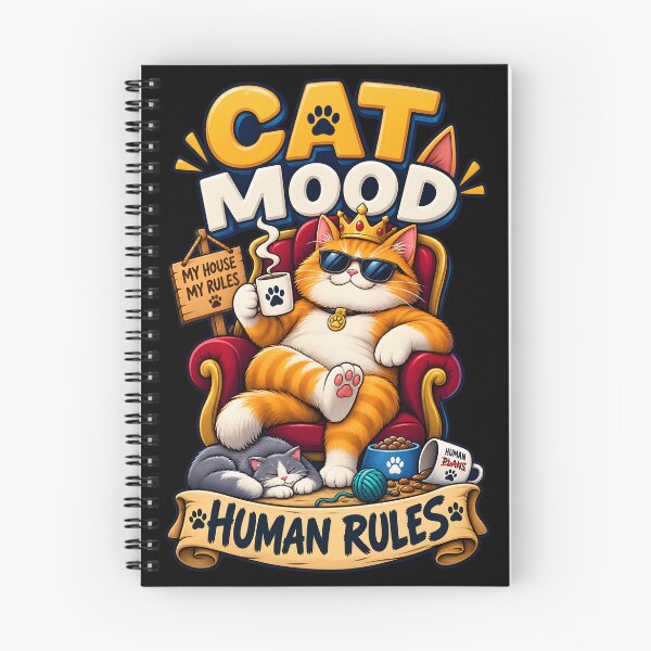 Item preview, Cat Mood, Human Rules designed and sold by Ahsacom.