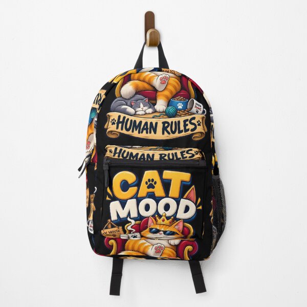 Item preview, Cat Mood, Human Rules designed and sold by Ahsacom.
