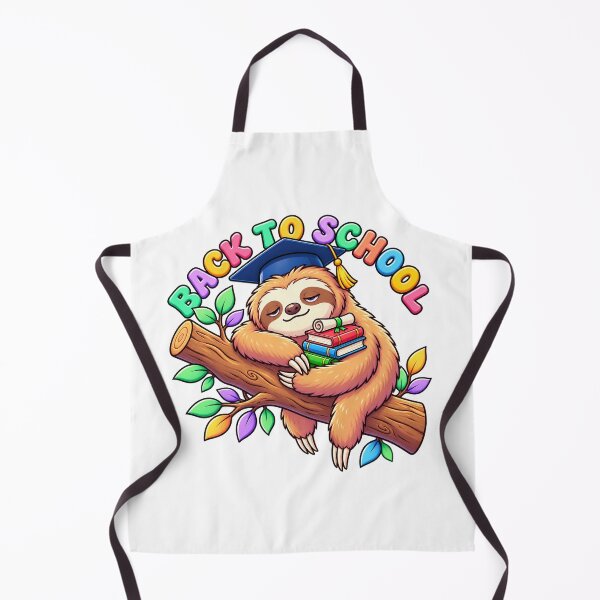 Item preview, Back to school Sleeping Graduate Sloth on Tree Branch with Books - "Back to School" Design designed and sold by AnimLogo.