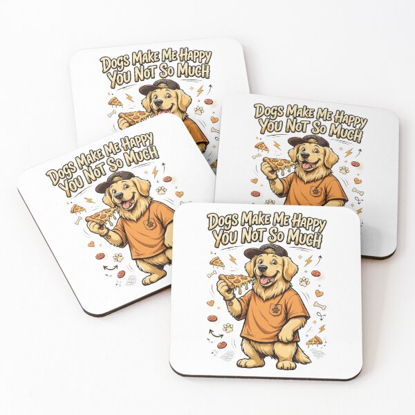 Item preview, Golden Retriever Funny Antisocial Design designed and sold by Tong4130.