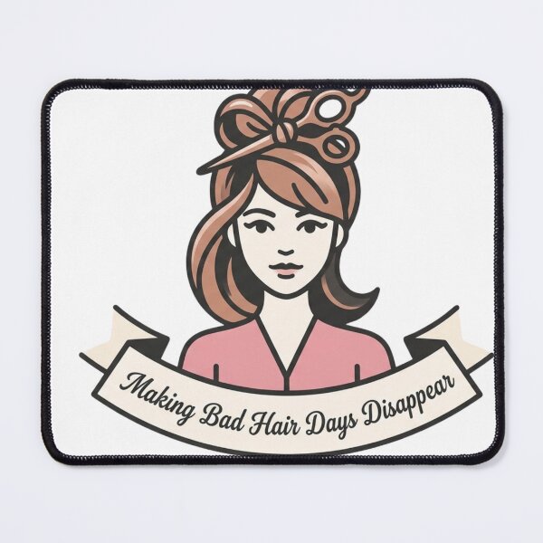 Item preview, Funny Hairstylist Scissors Bow Salon Humor Design designed and sold by NeonNerd Studio.