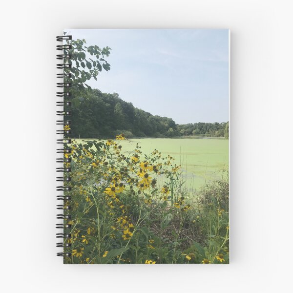 Item preview, Yellow Daisies by a Lake With Blue Skies designed and sold by art-dreams.
