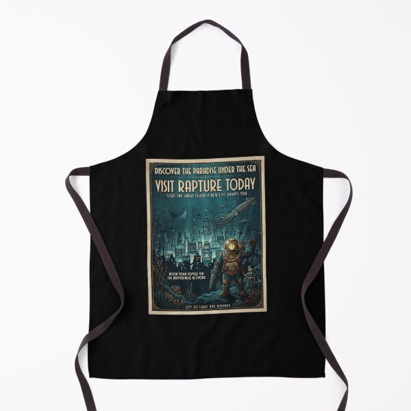 Item preview, Visit Rapture Retro Travel Poster designed and sold by Fictional Ink Society.