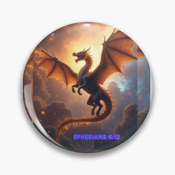 Item preview, Majestic Cosmic Dragon – Ephesians 6:12 Fantasy Artwork designed and sold by TetelestaiWeave.