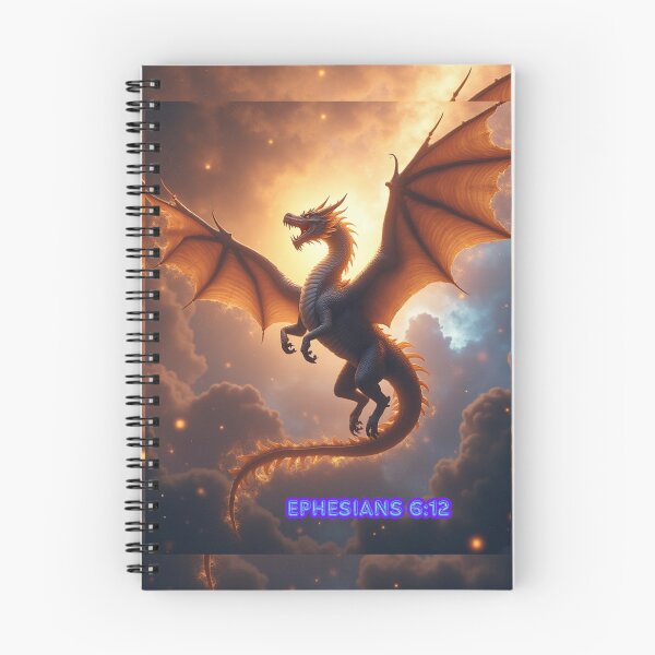 Item preview, Majestic Cosmic Dragon – Ephesians 6:12 Fantasy Artwork designed and sold by TetelestaiWeave.