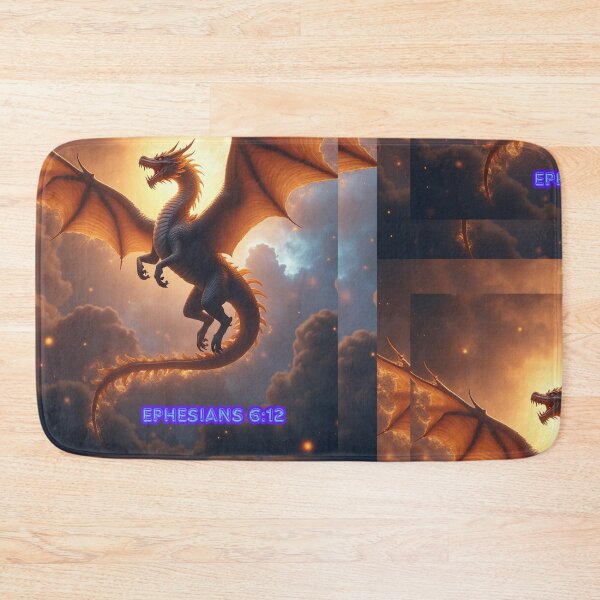 Item preview, Majestic Cosmic Dragon – Ephesians 6:12 Fantasy Artwork designed and sold by TetelestaiWeave.