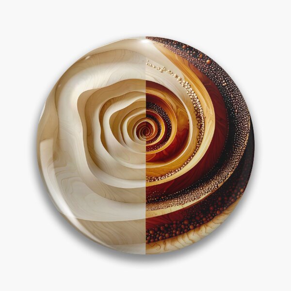 Item preview, Abstract Wood Spiral Contrast designed and sold by Vicky Brago-Mitchell®.