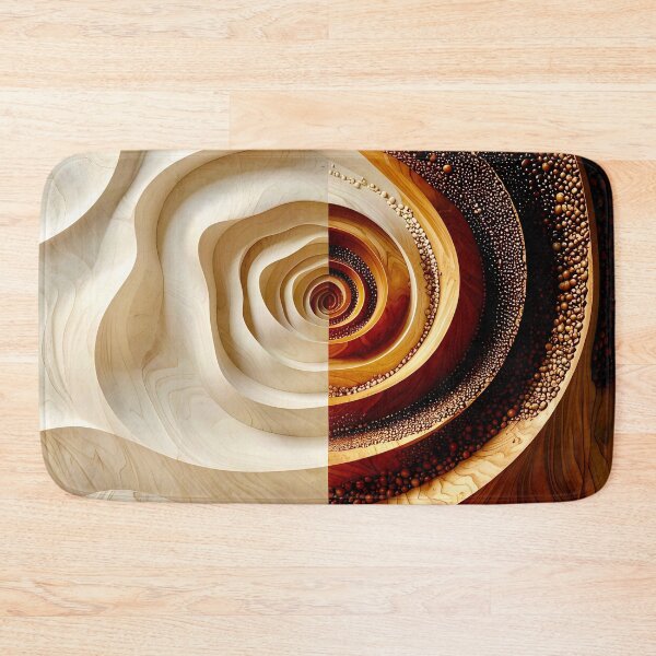 Item preview, Abstract Wood Spiral Contrast designed and sold by Vicky Brago-Mitchell®.
