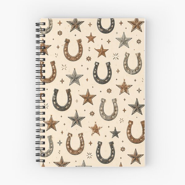 Item preview, Western Horseshoes & Stars Rustic Cowboy Pattern designed and sold by RJACreative.