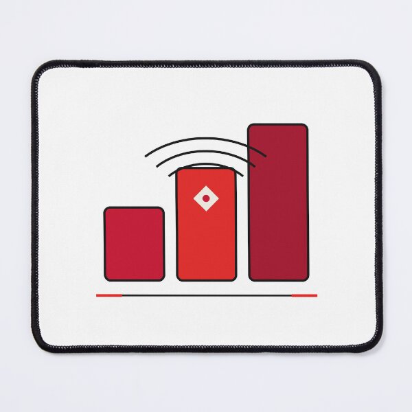 Item preview, Scarlet Signal – Modern Minimal Red Graphic designed and sold by SewRed.