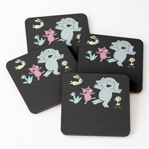 Item preview, Playful Cartoon Elephant Pig Bunny And Birds Dancing designed and sold by MyDesignsStore.