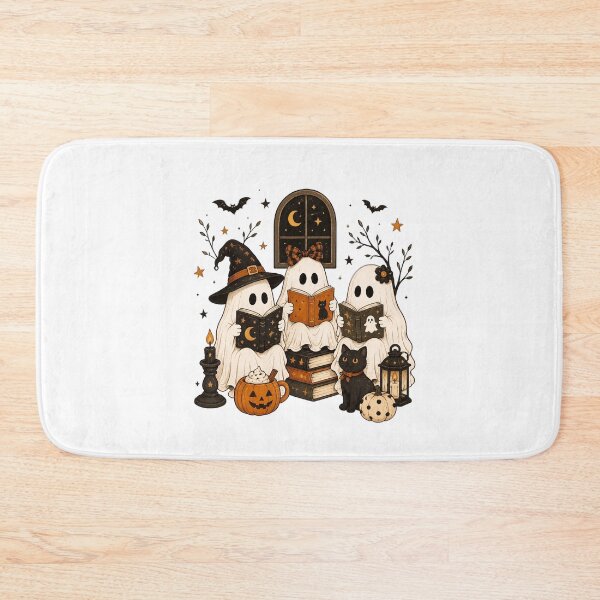 Item preview, Cute Ghost Reading Halloween Book Lover designed and sold by n-scott-shop.