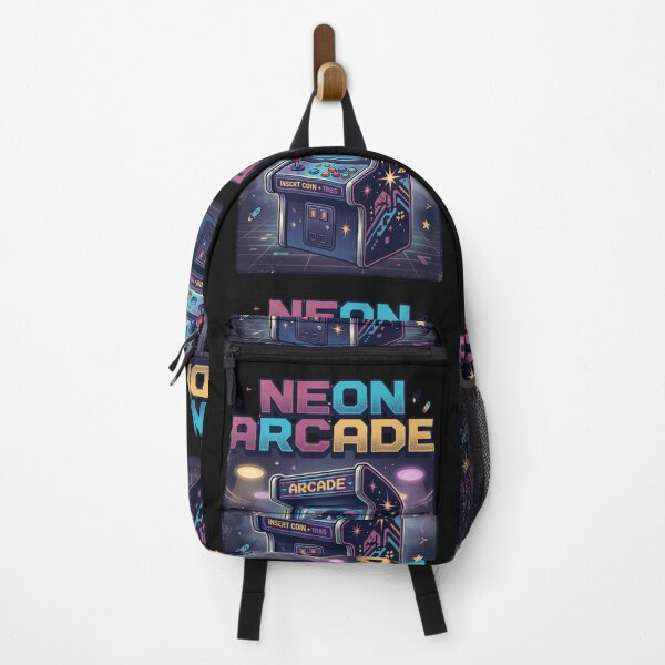 Item preview, Retro Neon Arcade Gaming Cabinet Pixel Art Aesthetic Design designed and sold by TD-series.