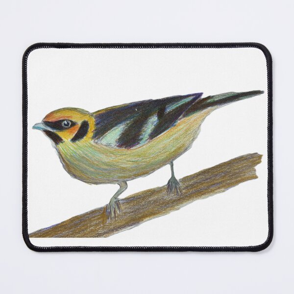 Item preview, Flame-faced Tanager designed and sold by woodland-towers.