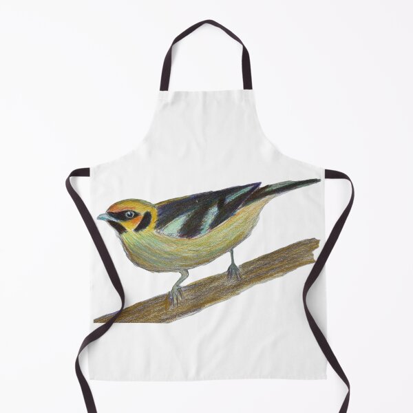 Item preview, Flame-faced Tanager designed and sold by woodland-towers.