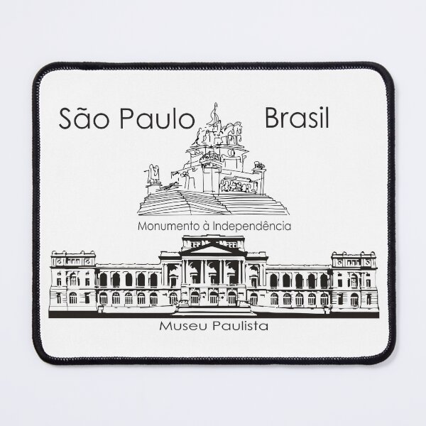 Item preview, Museu Paulista Sao Paulo - Independence Monument Ipiranga Line Art Brazil designed and sold by Sampa In Focus.