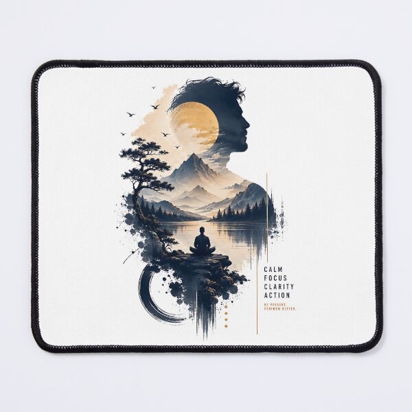 Item preview, Calm Focus Clarity Action – Mindfulness & Serenity designed and sold by dytf79.