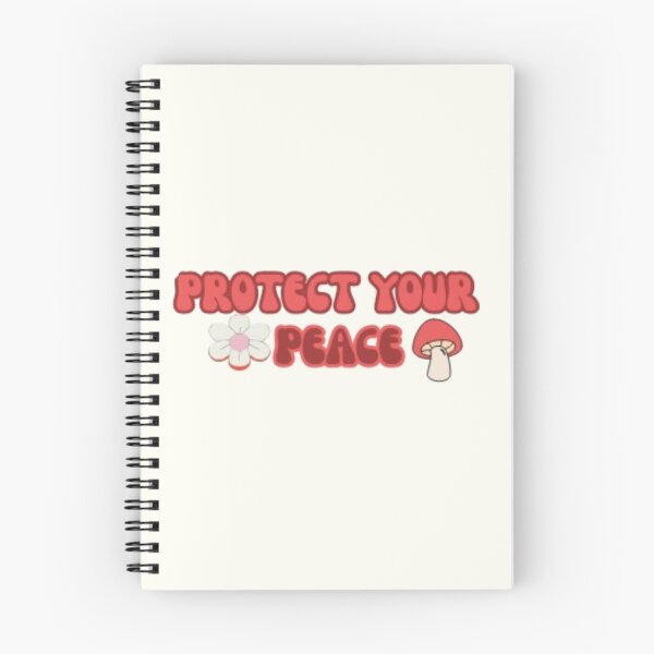 Item preview, Protect Your Peace Retro Groovy Mushroom Flower designed and sold by Akira Design Store.