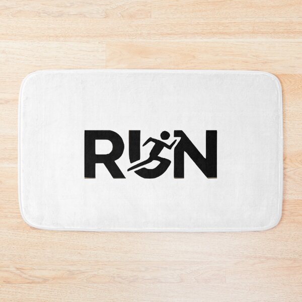 Item preview, Run Runner Athlete Silhouette Typography Sports Baseball Cap designed and sold by FestivityFinds.