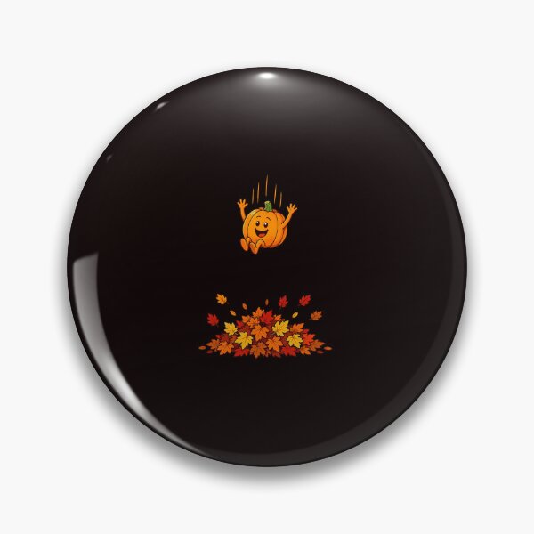 Item preview, Cute Pumpkin Jump Into Fall Leaves designed and sold by ImeldaSparks.