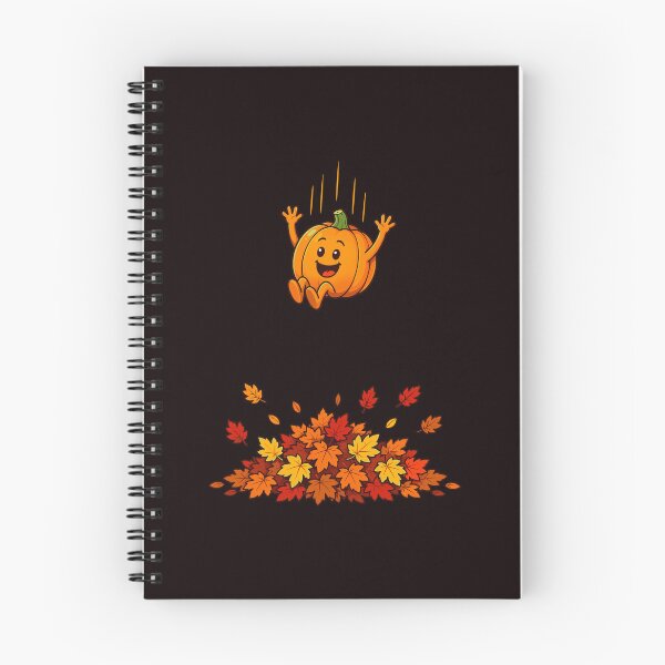 Item preview, Cute Pumpkin Jump Into Fall Leaves designed and sold by ImeldaSparks.