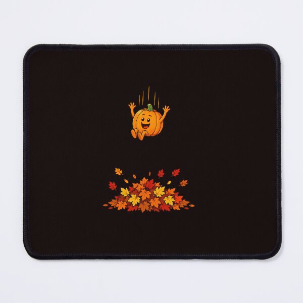 Item preview, Cute Pumpkin Jump Into Fall Leaves designed and sold by ImeldaSparks.