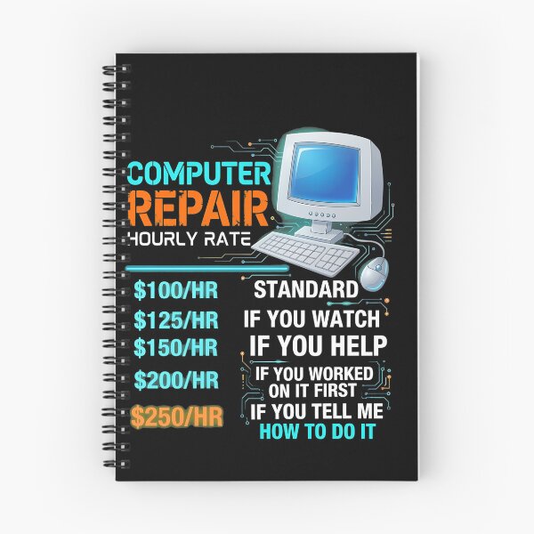 Item preview, Computer Repair Hourly Rate Funny IT Tech designed and sold by vavatamenmeld.