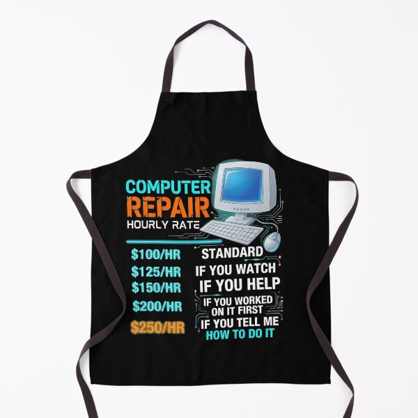 Item preview, Computer Repair Hourly Rate Funny IT Tech designed and sold by vavatamenmeld.