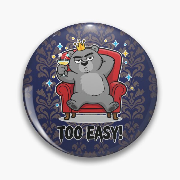 Item preview, Too Easy Bear King Cartoon designed and sold by Taridesign.
