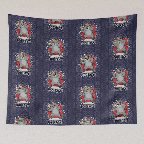 Item preview, Too Easy Bear King Cartoon designed and sold by Taridesign.