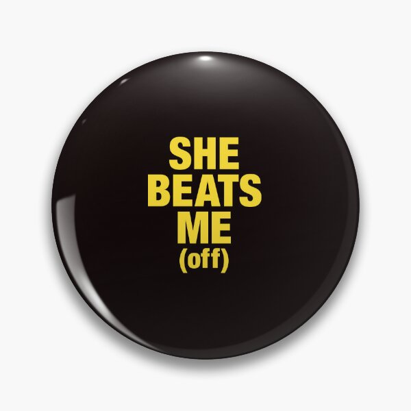 Item preview, She Beats Me Off Playful Couples Humor Graphic Tee designed and sold by ImeldaSparks.
