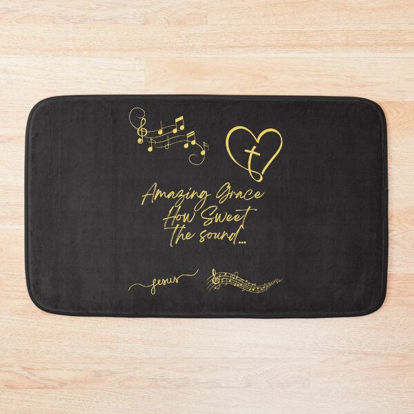 Item preview, Amazing Grace – Gold Christian Music Design designed and sold by TetelestaiWeave.