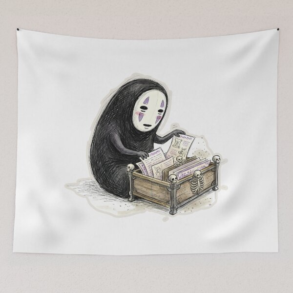 Item preview, NO FACE SKELETON FILING TRAY designed and sold by LIS AND MELIVERSO.