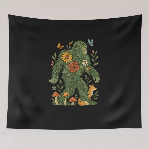 Item preview, Floral Bigfoot Cottagecore Botanical Nature Lover Fairycore designed and sold by FrankIsabel.