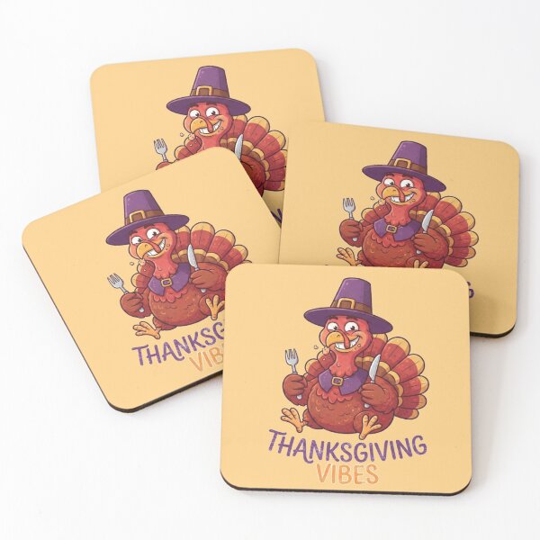 Item preview, Thanksgiving Vibes Cute Turkey Pilgrim Hat Cartoon Art designed and sold by Evelashop.