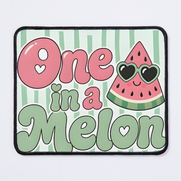 Item preview, One In A Melon Cute Watermelon Pun Summer Sticker designed and sold by FestivityFinds.