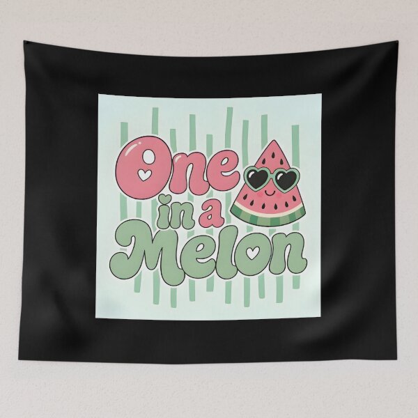 Item preview, One In A Melon Cute Watermelon Pun Summer Sticker designed and sold by FestivityFinds.