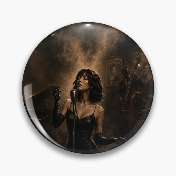 Item preview, Singer’s Lounge | Vintage Jazz Singer & Smoky Noir Club Art designed and sold by BrokenCompassCo.