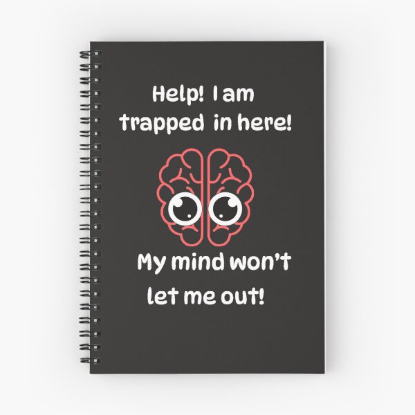 Item preview, Help!  I am trapped Humorous Over thinking Brain Design  designed and sold by TetelestaiWeave.