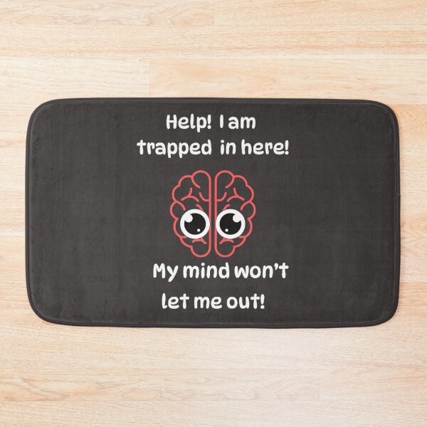 Item preview, Help!  I am trapped Humorous Over thinking Brain Design  designed and sold by TetelestaiWeave.