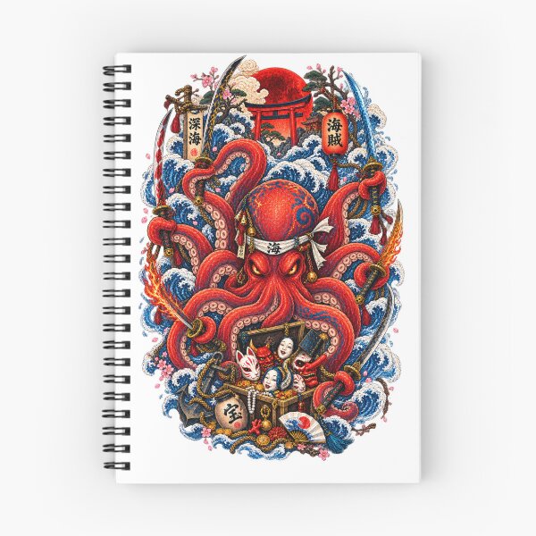 Item preview, The Octopus with Eight Katanas | Japanese Ukiyo-e Samurai designed and sold by Substance_life.