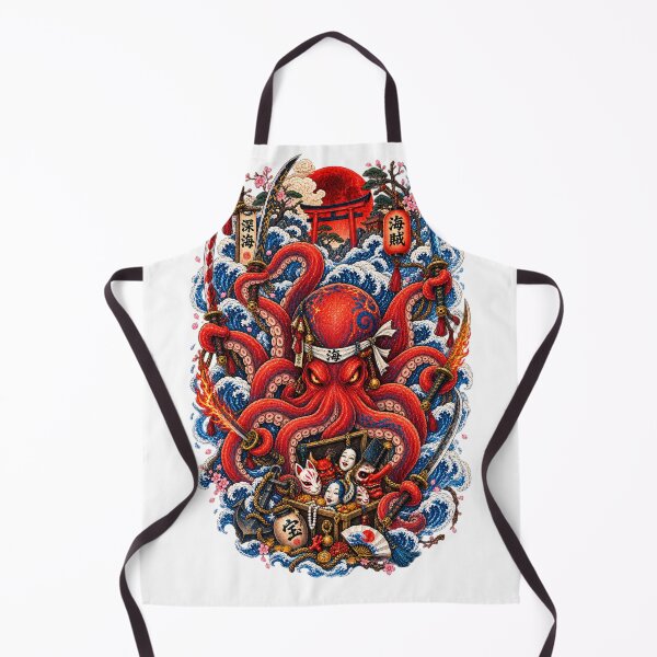 Item preview, The Octopus with Eight Katanas | Japanese Ukiyo-e Samurai designed and sold by Substance_life.