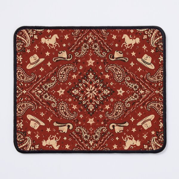 Item preview, Vintage Cowboy Bandana Paisley Western Rodeo Pattern designed and sold by RJACreative.