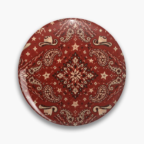 Item preview, Vintage Cowboy Bandana Paisley Western Rodeo Pattern designed and sold by RJACreative.