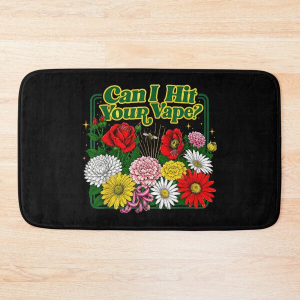 Item preview, Can I Hit Your Vape Funny Floral Vape Quote designed and sold by VioletNance.
