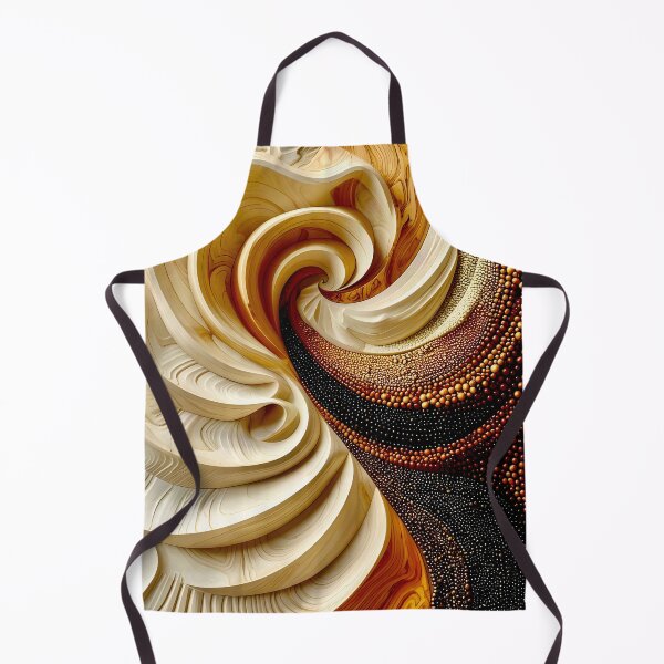 Item preview, Intricate Spiral Patterns in Brown and Gold designed and sold by Vicky Brago-Mitchell®.